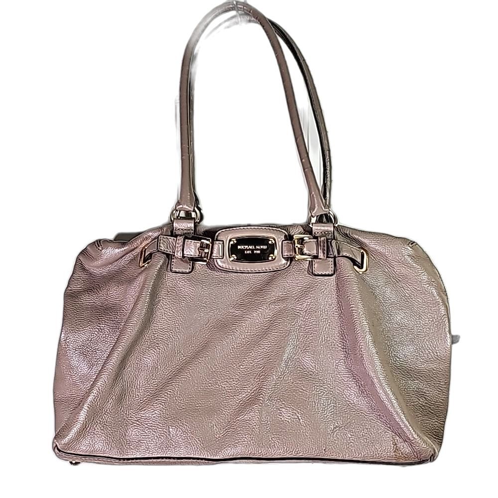 Michael Michael Kors Taupe Shoulder Bag Large Goldtone Hardware